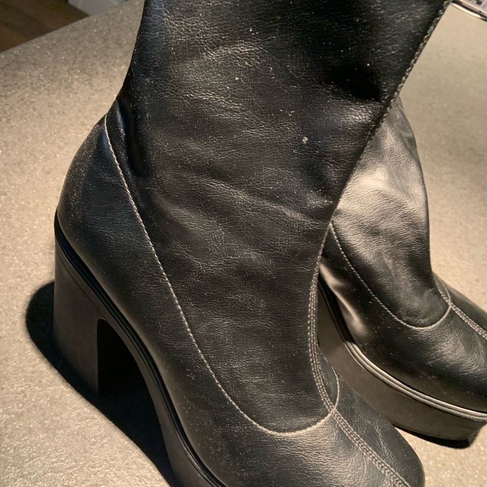 Call It Spring Black Heeled Boots - Picture 3 of 11